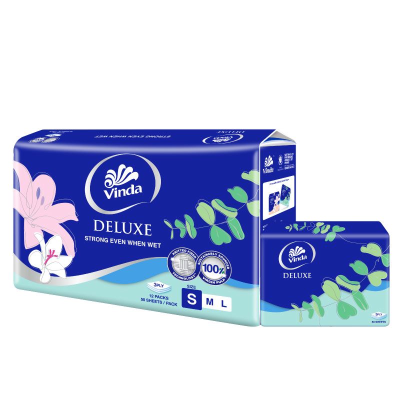 Vinda Deluxe Travel Pack Tissue (12x50s)